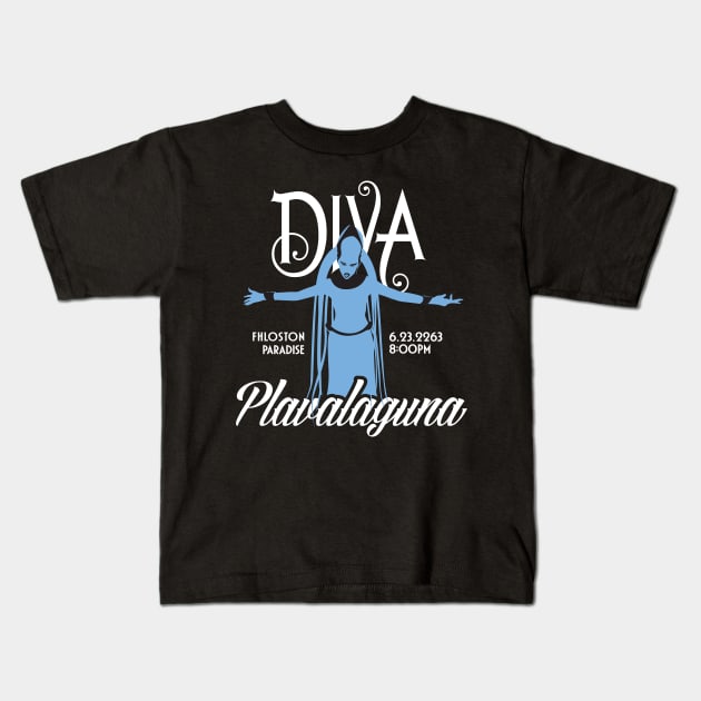 Diva Plavalaguna Kids T-Shirt by MindsparkCreative